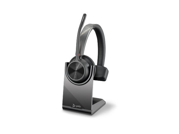 Poly Voyager 4310 UC Bluetooth Headset with BT700 Dongle & Charging Stand