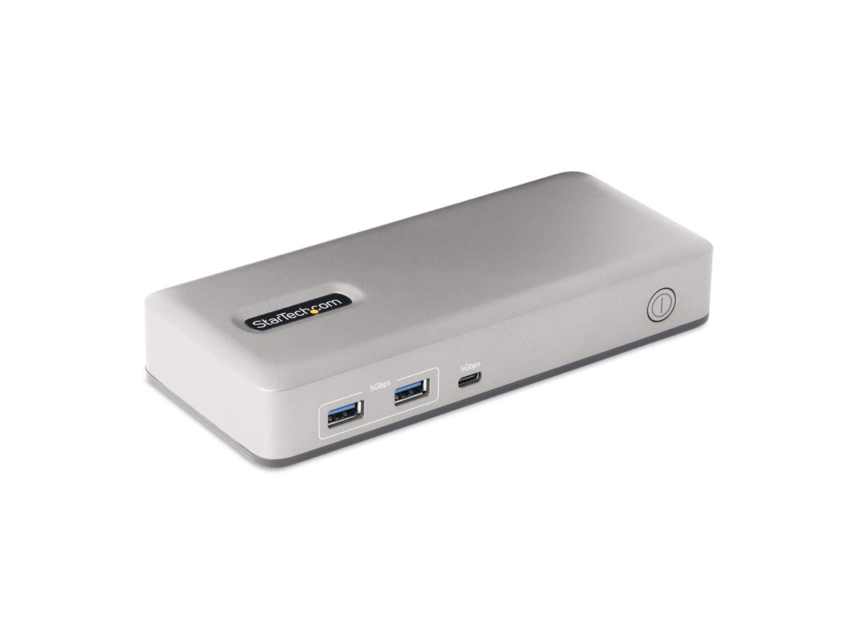 StarTech.com USB-C Dual-Monitor Docking Station, 4K 60Hz, DP + HDMI/VGA