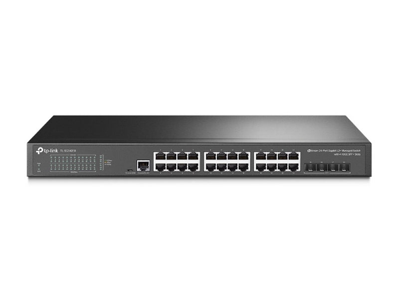 TP-Link JetStream 24-Port Gigabit L2+ Managed Switch with 4 × 10G SFP+