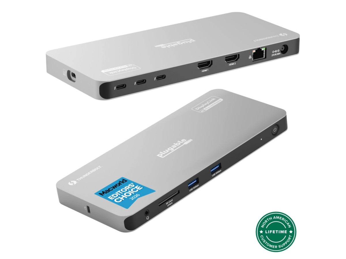 Plugable Thunderbolt 4 Docking Station for 4K Quad Monitors