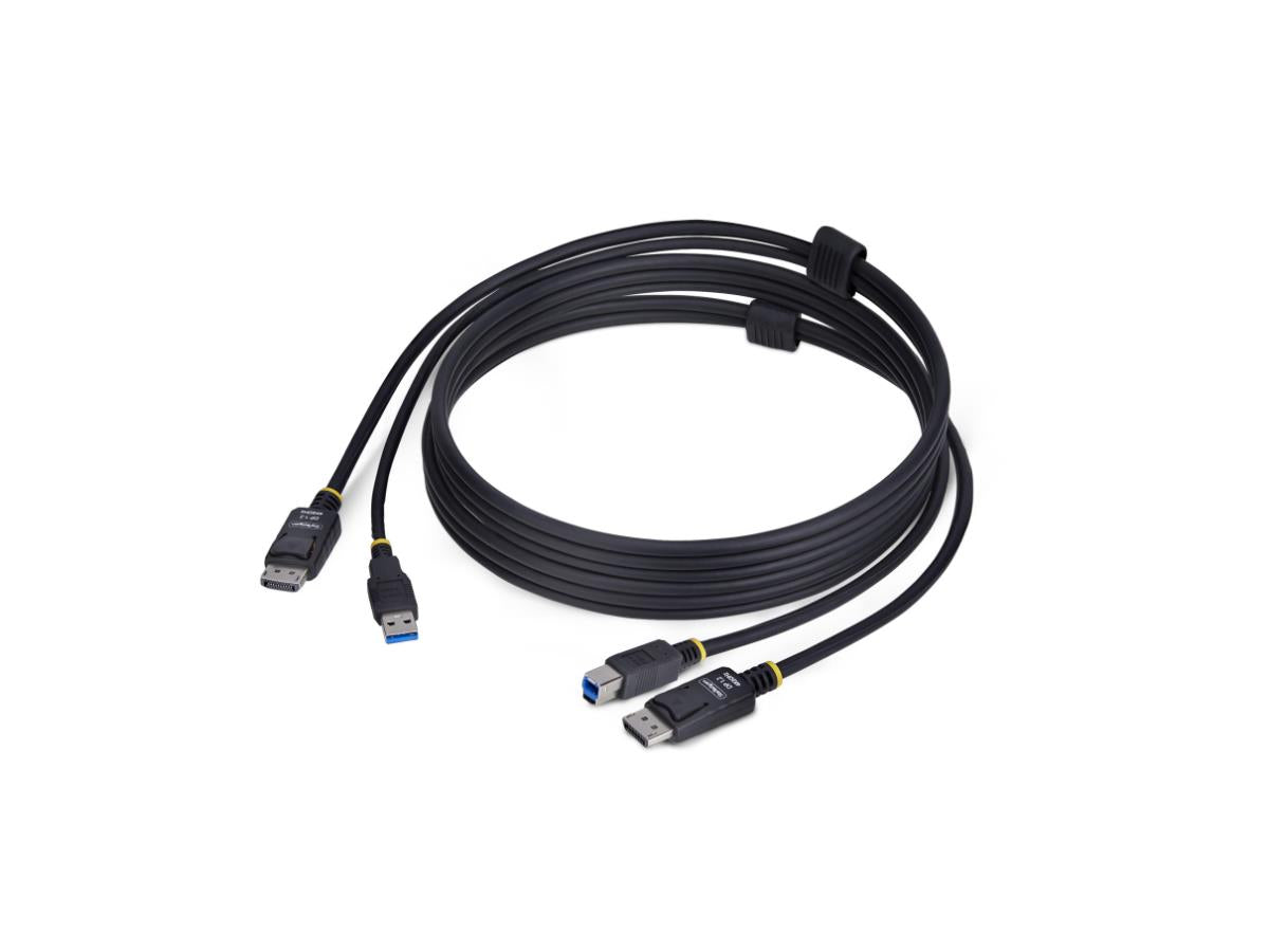 StarTech.com DisplayPort KVM Cable, USB 5Gbps