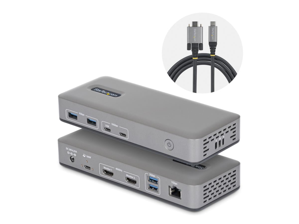 StarTech.com USB-C Dual 4K60 HDMI Docking Station