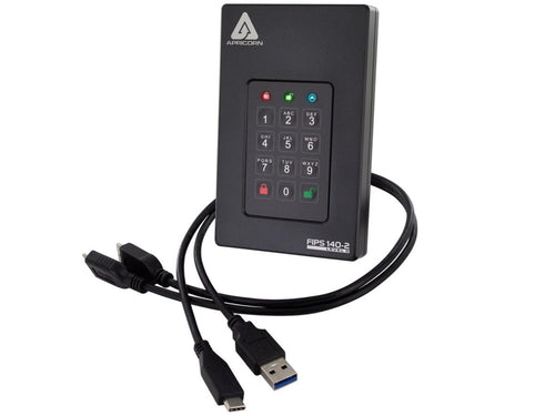 Apricorn Aegis Fortress L3 1TB Encrypted SSD