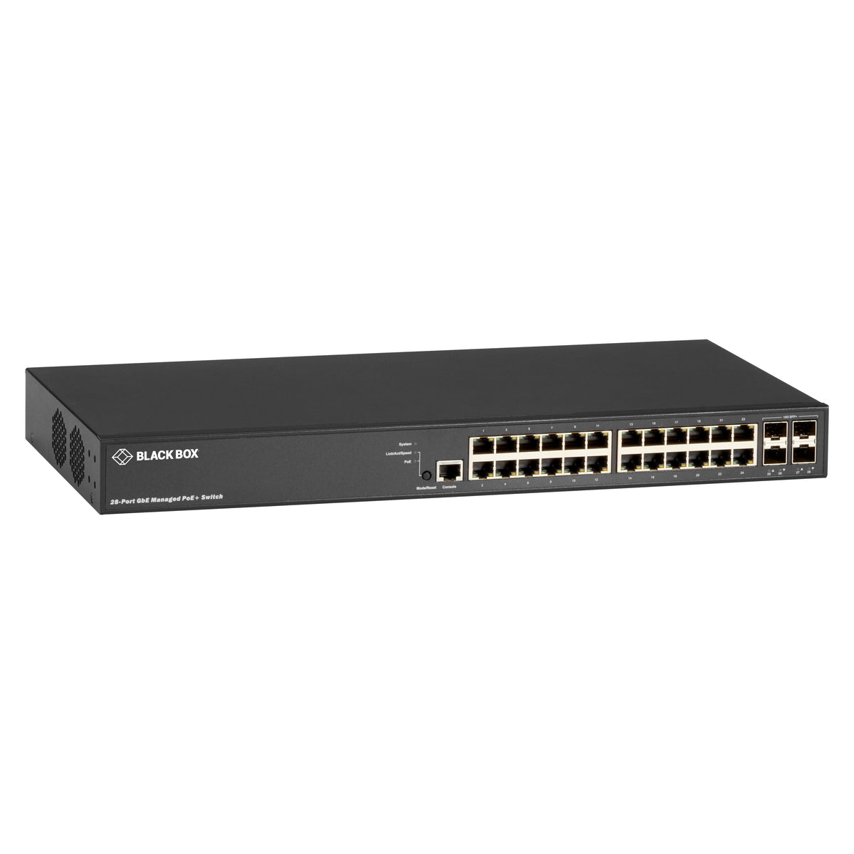 Black Box 28-Port Gigabit Managed PoE+ Switch